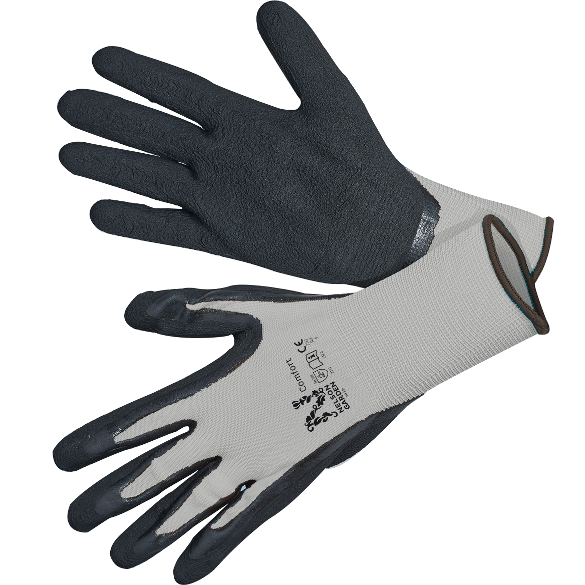 Handske Comfort, grå/svart stl 6