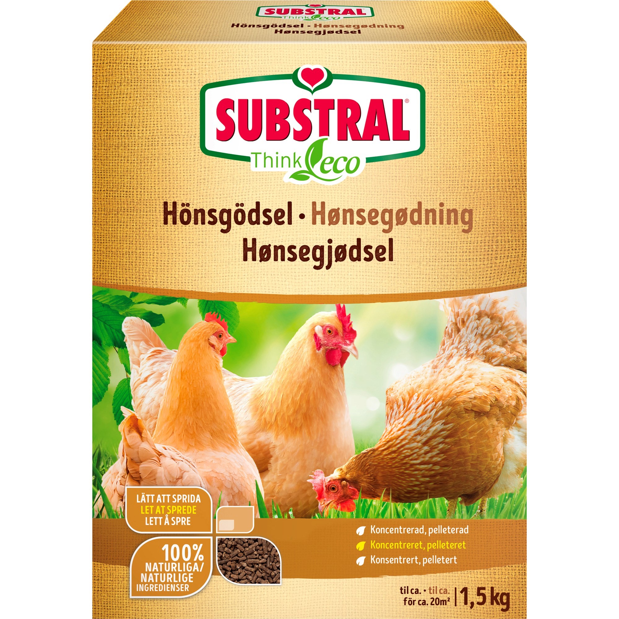 Hönsgödsel ThinkEco 1,5kg