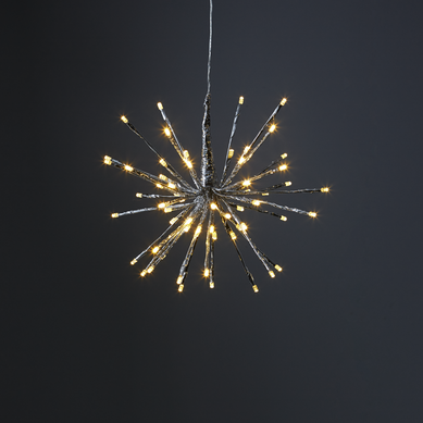 Hängande dekoration Firework, 37cm, Silver