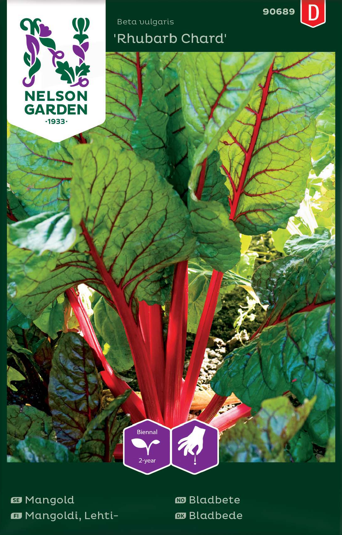 Mangold ’Rhubarb Chard’ frö