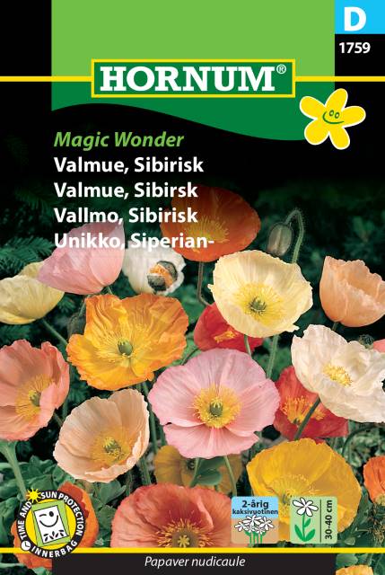 Sibirisk Vallmo ’Magic Wonder’, frö