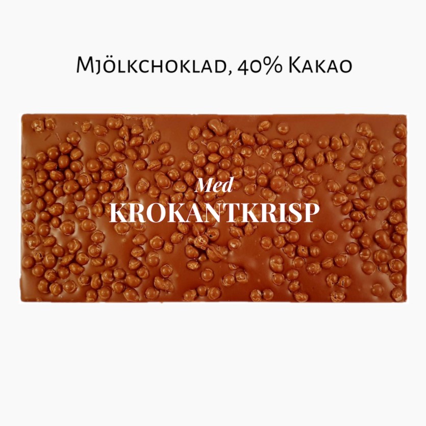 Choklad 40% Krokantkrisp 100g