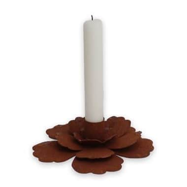 ljusstake-rusty-flower-1