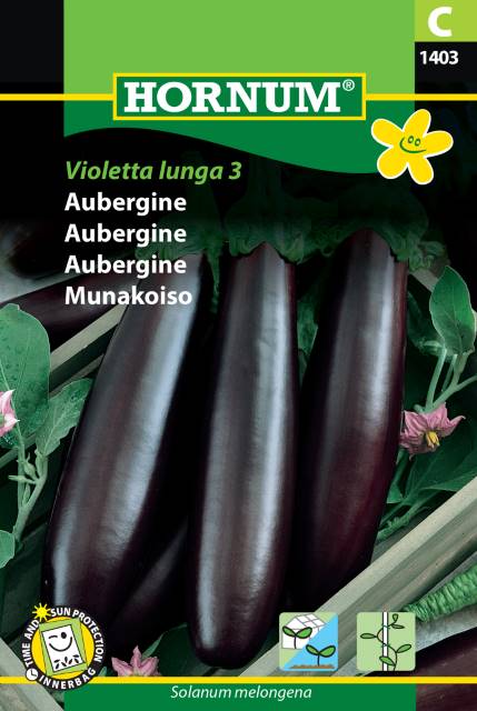 Aubergin ’Violetta lunga 3’, frö