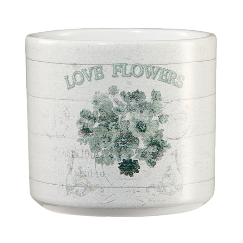 Inomhuskruka Vintage Garden ’Love Flowers’ 10cm