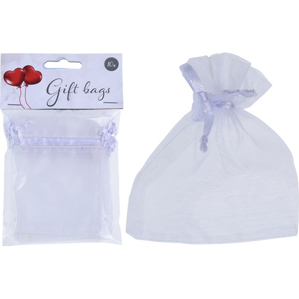 Presentpåsar Organza 10 pack 11,5×16 cm