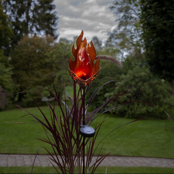 Solcellsdekoration ’Melilla Flame’ Amber