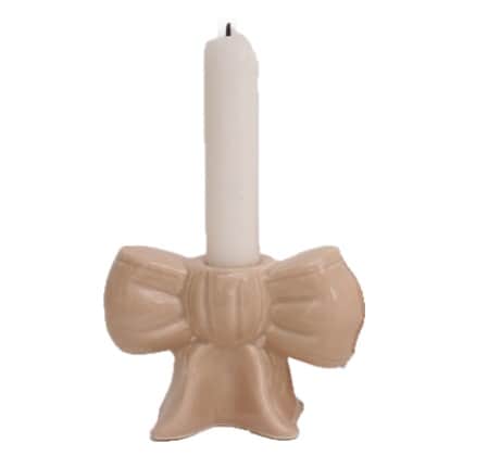 ljusstake-happy-bow-beige-h8cm-1
