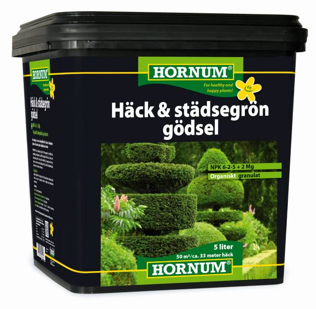 HORNUM Häck- och städesgrön gödsel 5 liter