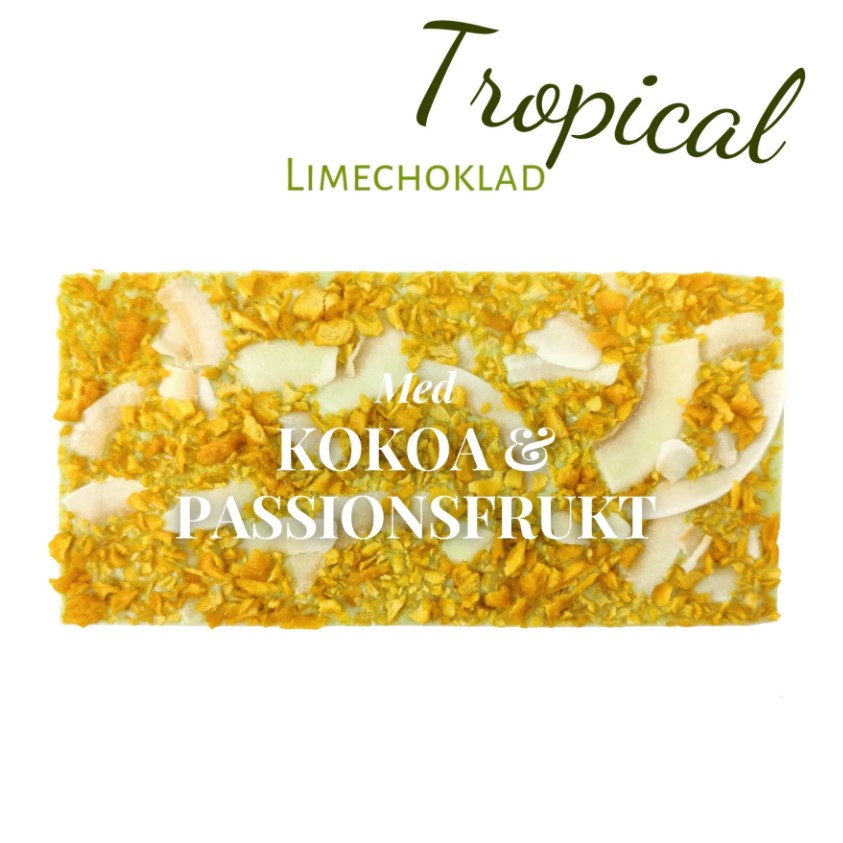 Limechoklad – Tropical 100g