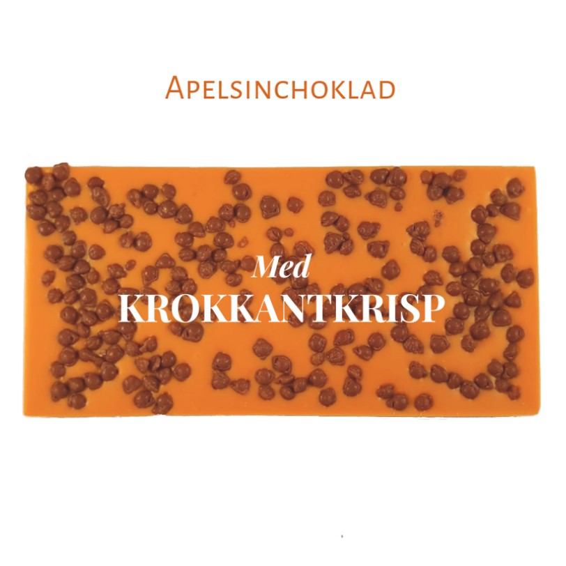 Apelsinchoklad – Krokantkrisp 100g