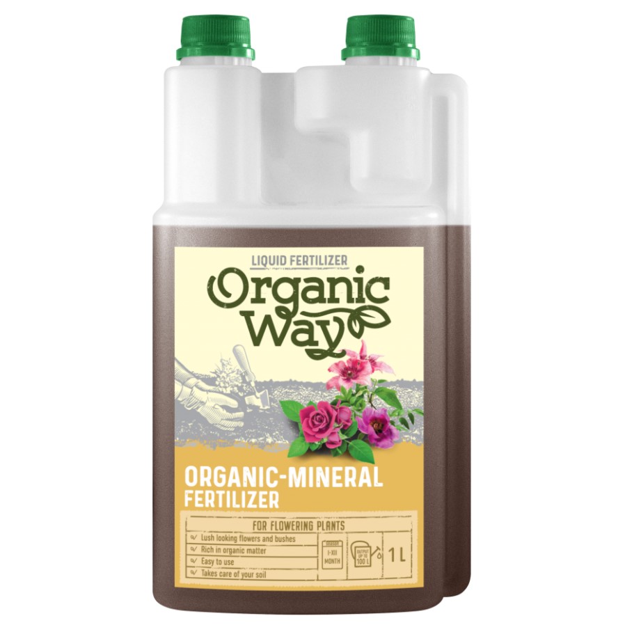 Organic Ways Mineral Gödning ’Blommande Växter’ 1l