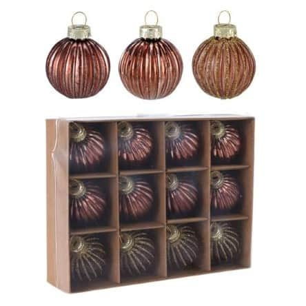 xmas-julgranskula-4cm-brown-12st-1