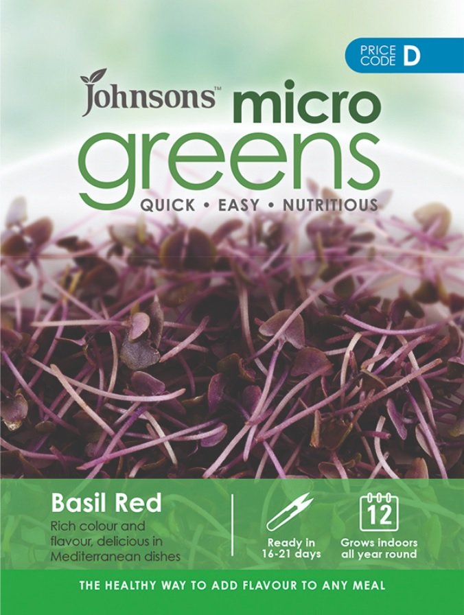 Microgreens ’Basilika Röd’